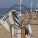 Strandkorb auf der Promenade am Nordstrand | beach chair on the promenade at the north beach